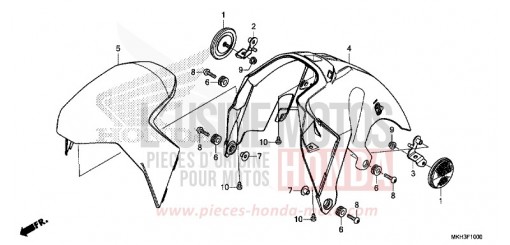 FRONT FENDER ADV750J de 2018